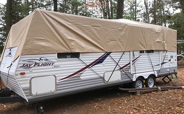 How to Tarp a Rv Roof